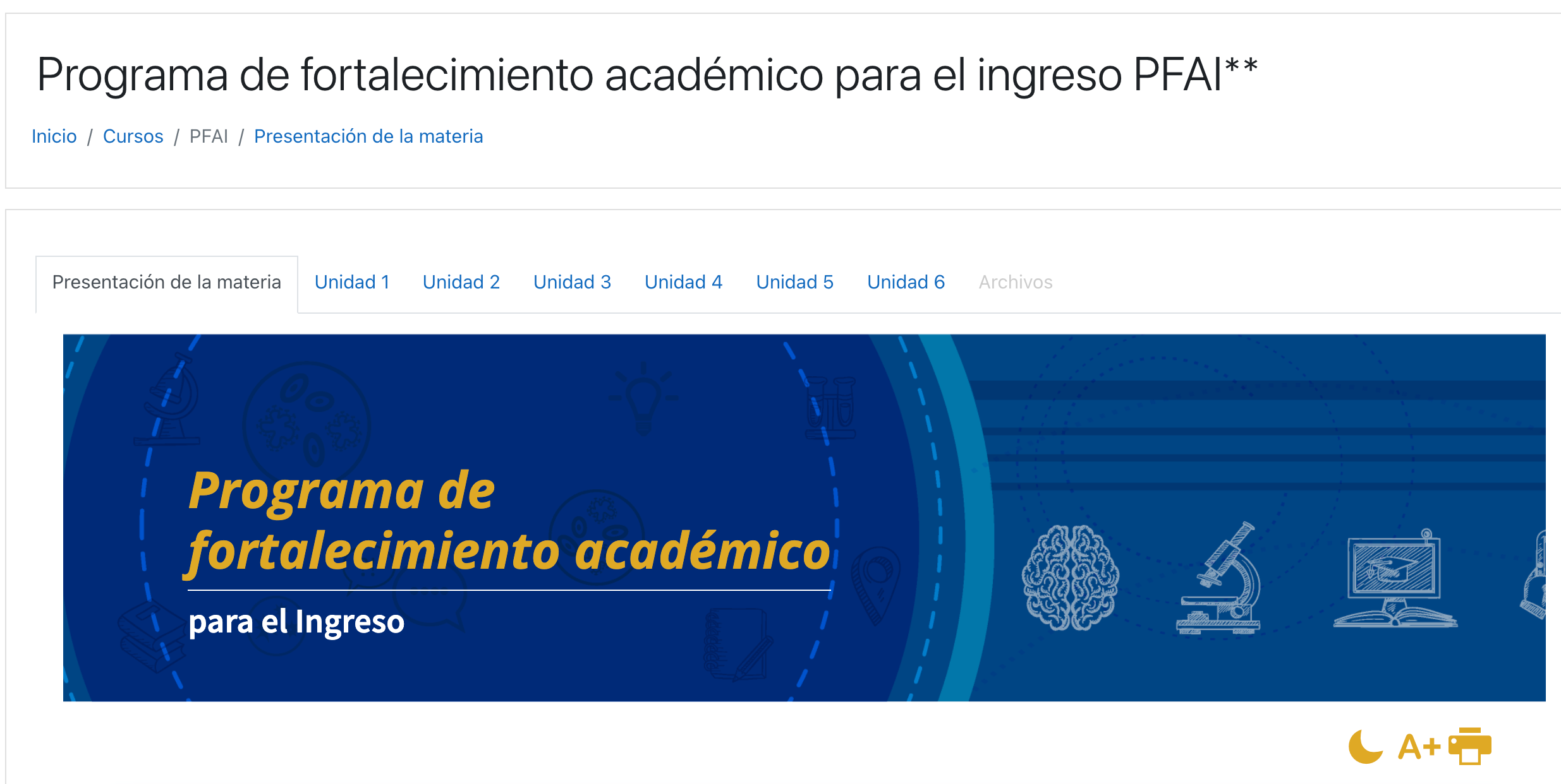 Programa de fortalecimiento académico - FENO